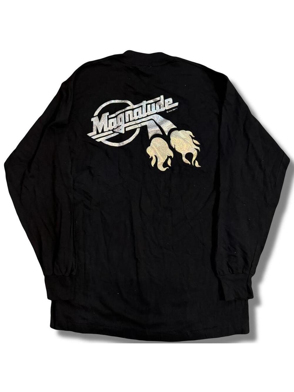 Vintage 80s / 90s Magna Cigarettes Magnitude black long sleeve shirt The Strokes